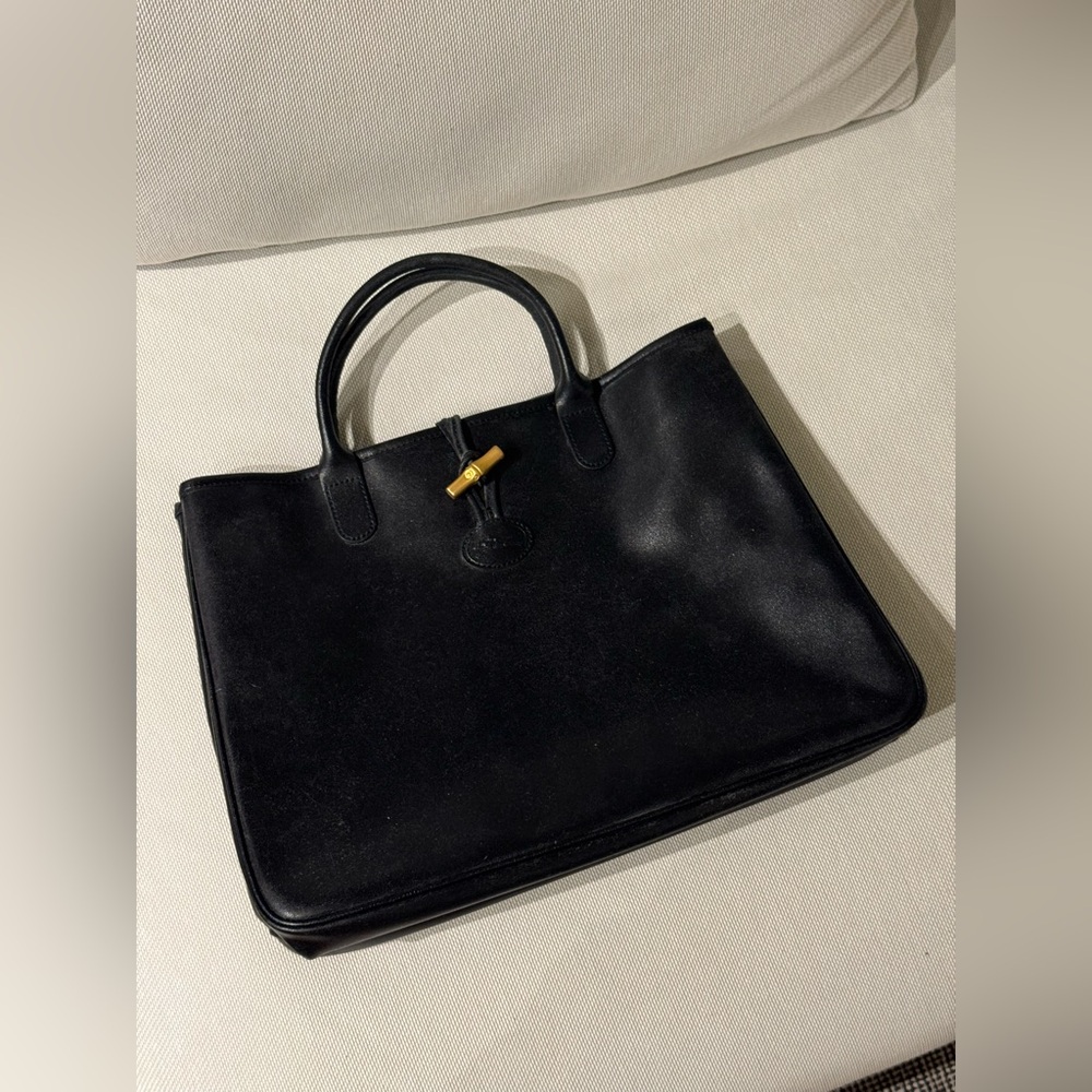 Longchamp vintage Roseau Leather Tote